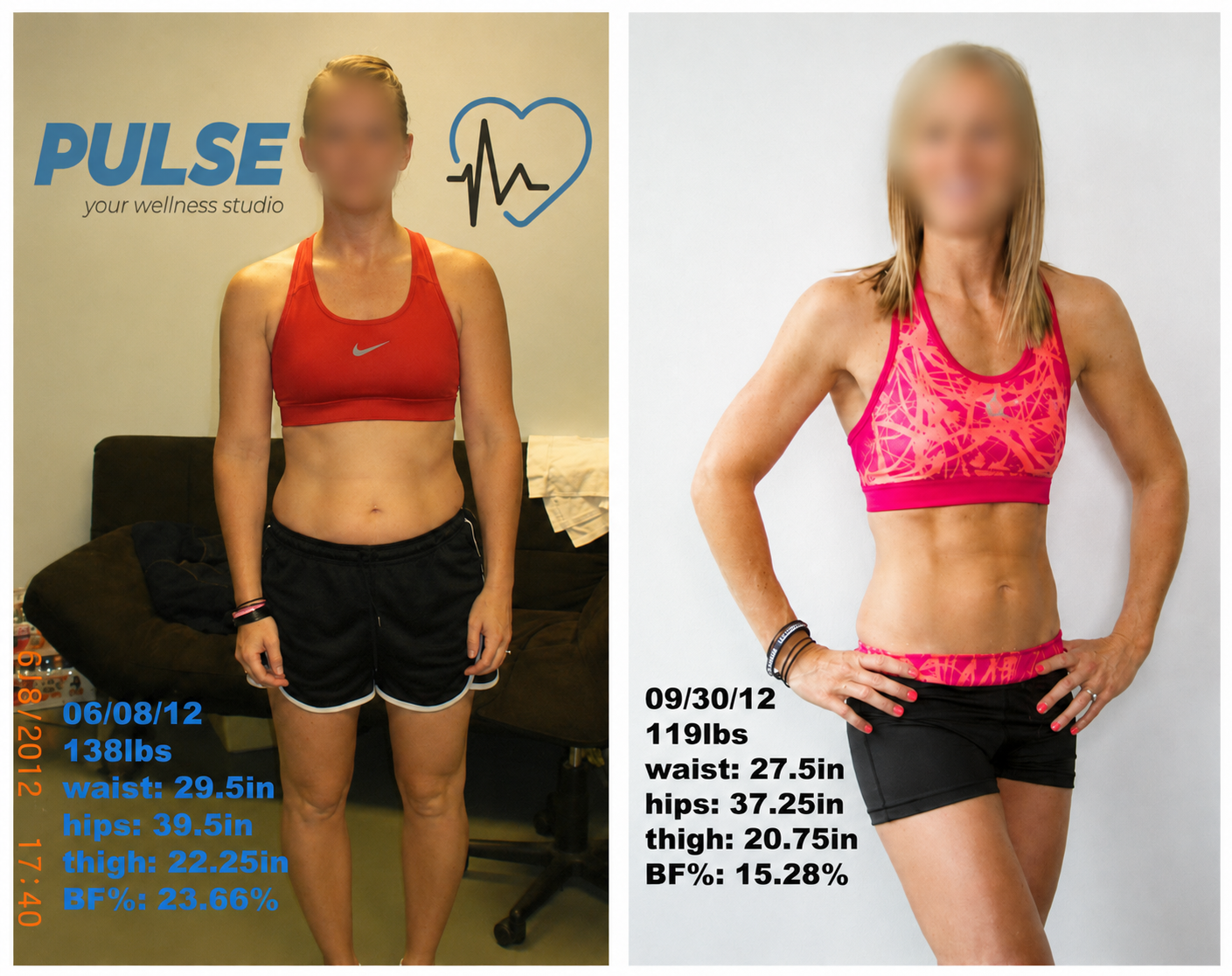Before and after transformation 6